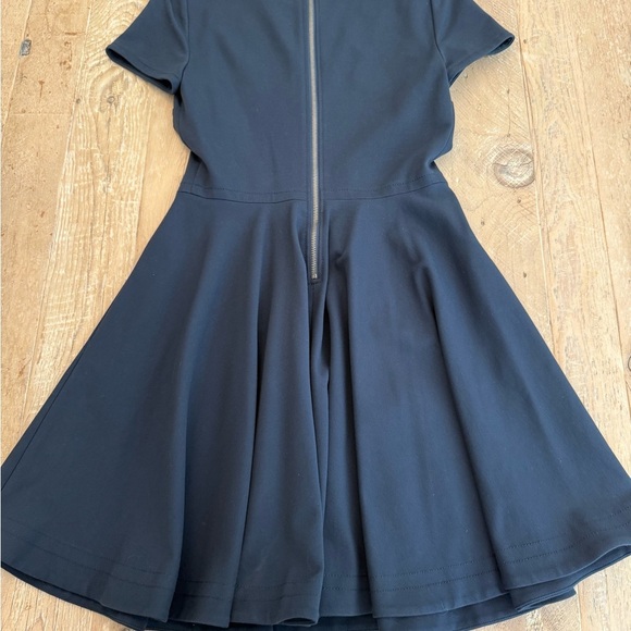 DVF Ivana Dress Navy Blue Exposed Zip Womens Diane von Furstenberg size 6 - Picture 3 of 6